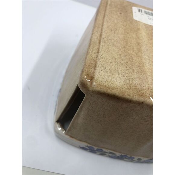 Fitzy's Maine Blueberry Ware Decorative Art Pottery Ceramic Quart Size Basket - Picture 15 of 16